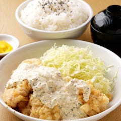 【W】チキン天ぷら定食