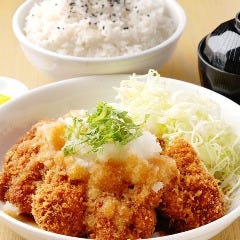 【W】和風おろしチキンかつ定食