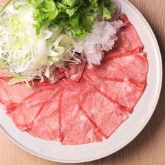 【名物】おくをの霜降り牛タンしゃぶしゃぶ