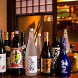 料理との相性◎全国から厳選した日本酒や焼酎を多数ラインナップ