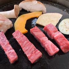 ◆焼肉と鉄板焼きで味わう上質なお肉