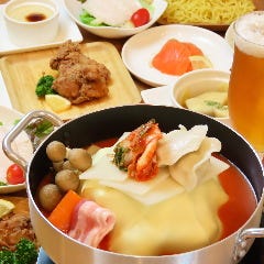 発酵ダイニング ぽんぽこ亭 日本一受賞のモツちーずチゲ鍋 