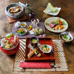 Dynamic Kitchen ＆ Bar 響 新宿サザンタワー店_結納・顔合わせ&times;ハレの日『昼会席プラン 春の寿(ことぶき)』 祝い八寸 黒毛和牛ステーキ 祝宴彩る贅沢7品