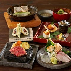 ダイナミックキッチン＆バー 響 新宿サザンタワー店_【燦(さん)コース】飲み物別　～季節味覚の前菜・国産牛ステーキを食す宴～