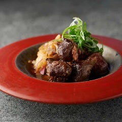 名古屋コーチン砂肝の柚子胡椒おろしポン酢 Dynamic Kitchen & Bar 響 新宿サザンタワー店_名古屋コーチン砂肝の柚子胡椒おろしポン酢