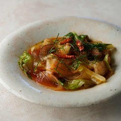 江戸東京野菜-内藤とうがらし使用- 牛ホルモンとタンミョン辣椒醤チャプチェ Dynamic Kitchen & Bar 響 新宿サザンタワー店_江戸東京野菜-内藤とうがらし使用- 牛ホルモンとタンミョン辣椒醤チャプチェ