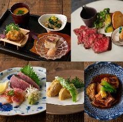 Dynamic Kitchen ＆ Bar 響 新宿サザンタワー店_【燦(さん)コース】飲み物別　～季節味覚の前菜・国産牛ステーキを食す宴～