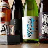 日本酒や地酒など、お酒のラインナップも充実しております