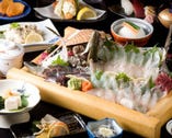 九州ならではのお魚、食材を使った会席コースもご用意。