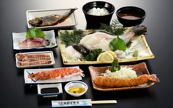 活造りコース 名物エビフライに本日の活造り 季節の焼物 焼魚又は煮魚などがついた全８品の詳細 まるは食堂旅館 南知多豊浜本店 常滑 知多半島 海鮮 海鮮料理 ぐるなび