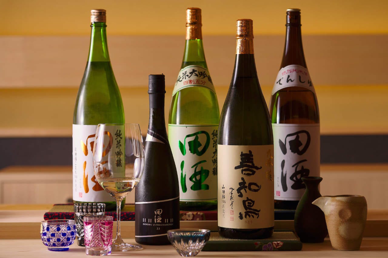 鮨との相性抜群の厳選された日本酒