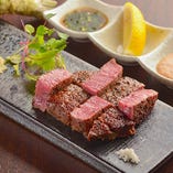 仙台牛フィレ肉の鉄板焼き