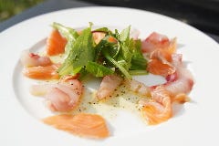 朝獲れ鮮魚のカルパッチョ