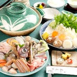 出汁香る贅沢コース鍋。志ぐれ鍋や寄せ鍋を存分にご堪能ください。