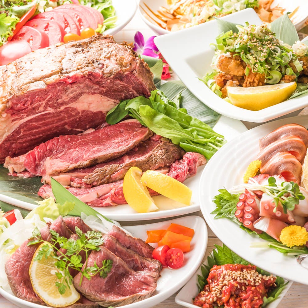 肉寿司 ローストビーフ 食べ放題 個室 楽庵はなれ 道頓堀店 メニュー 歓送迎会食べ飲み ぐるなび