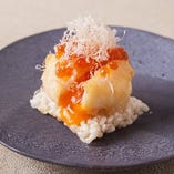 半熟たまごの天ぷら ～かき醤油餡～