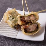 豚角煮の天ぷら串
