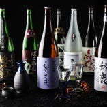 利酒師厳選のおすすめ日本酒、常時10銘柄ほどをご用意