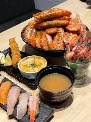 期間限定！海老とお寿司の食べ放題コース
