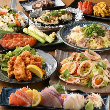 イカの姿造り×九州料理 個室居酒屋 弁慶 高松瓦町店 コースの画像