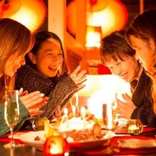 誕生日・記念日に♪メッセージ付デザートプレゼント♪ケーキご用意も承ります♪