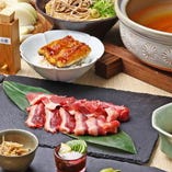 京都亀岡の希少な七谷鴨とうな重を堪能できるディナーコース
