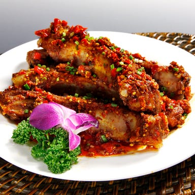 京華樓 鶴屋町CRANE店_59. 麻辣スペアリブ★★★ ☆【金牌手撕骨】