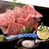 【数量限定】神戸牛サーロイン水晶プレート焼き　1980円　焼肉屋でも入手困難なＡ５ランク霜降り神戸牛　肉本来の旨味を味わってください。