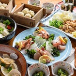 魚が満喫できる魚樽のコース料理！
飲放付4400～6600円！