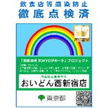 東京都感染防止徹底宣言ステッカー　コロナ対策リーダー　点検済証