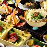 季節の魚料理や名古屋めしを満喫できるコースを多彩にご用意！