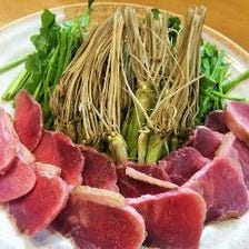 冬が旬！宮城の郷土料理「せり鍋」提供中です。