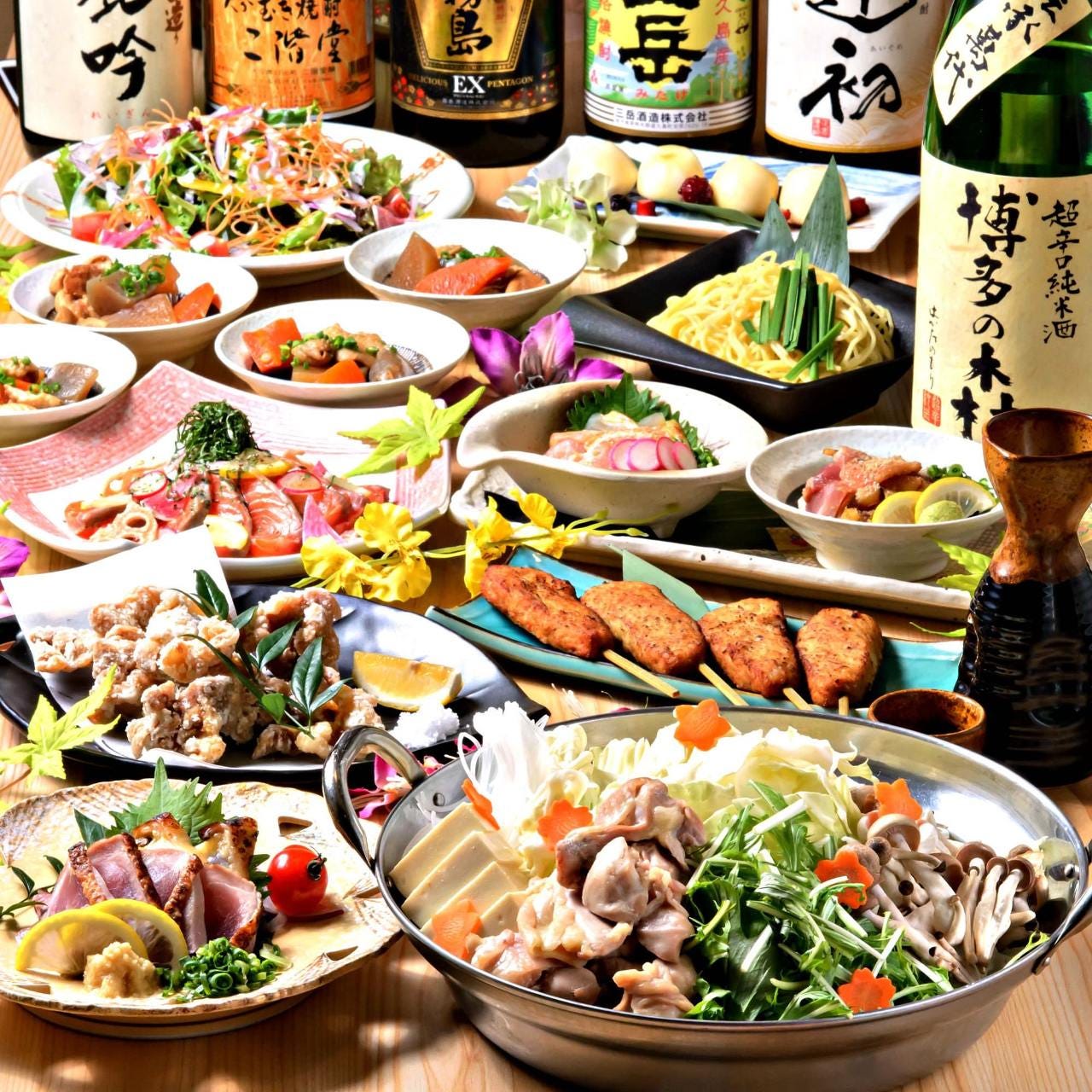 九州料理を満喫できるコースは
各種ご宴会にピッタリ♪
