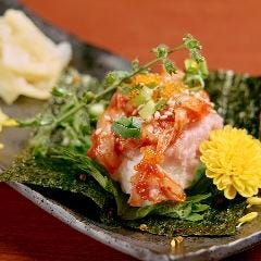 個室居酒屋 海鮮と地酒 すきずき 平塚駅前店_ネギトロキムチ手巻き