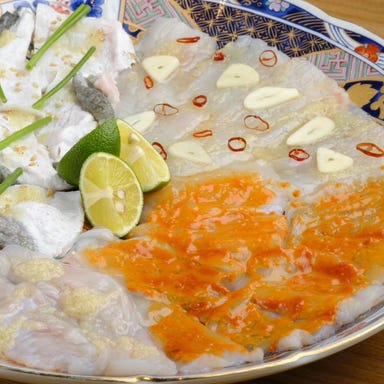 焼ふぐと焼肉 青空_名物「焼きふぐ盛り合わせ」