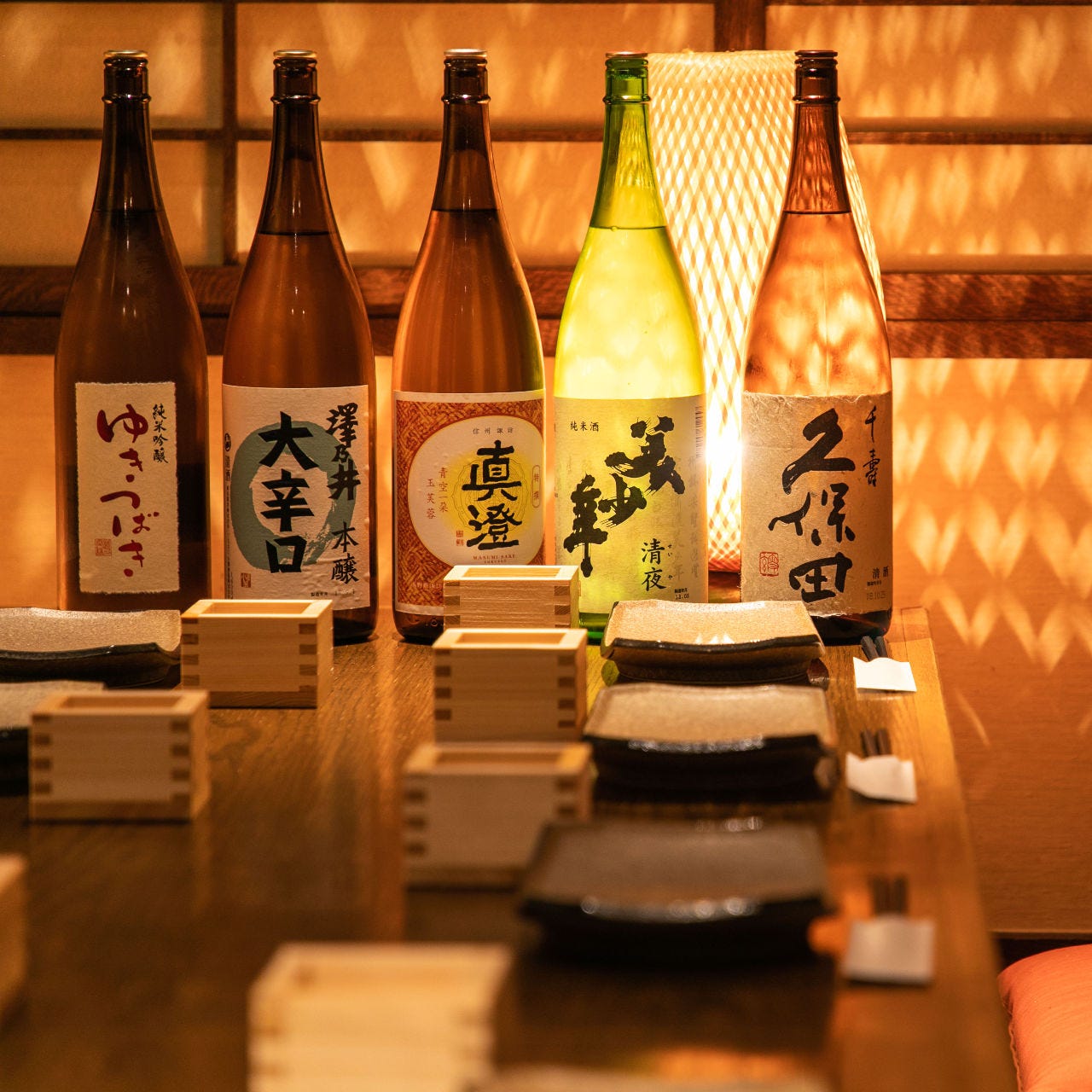 日本酒・焼酎をはじめ、ビール・カクテル・ワイン等豊富な品揃え