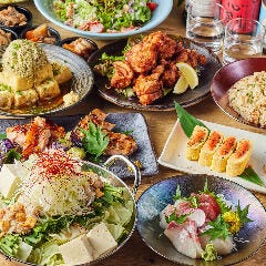 隠れ家個室居酒屋 季の庭－TOKINONIWA－新潟駅前店_【椿コース】豪華絢爛!!獲れたて鮮魚3種盛りに黒毛和牛の牛もつ鍋付き◎2時間飲み放題9品6000円