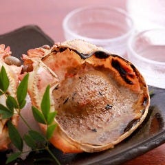 紅ずわい蟹身の蟹味噌甲羅焼き