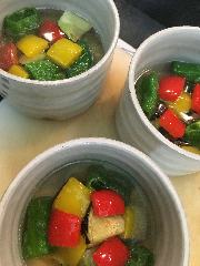 水茄子揚げ出し。夏の一品