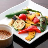 京野菜と季節野菜のグリル焼き