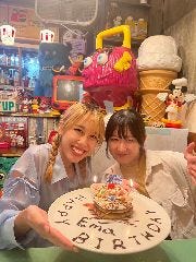 名前・キャンドル付特製バースデープレートでサプライズ演出OK！