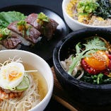 ピビンバ・韓国冷麺・ホルモンチゲなど一品料理も種類豊富！