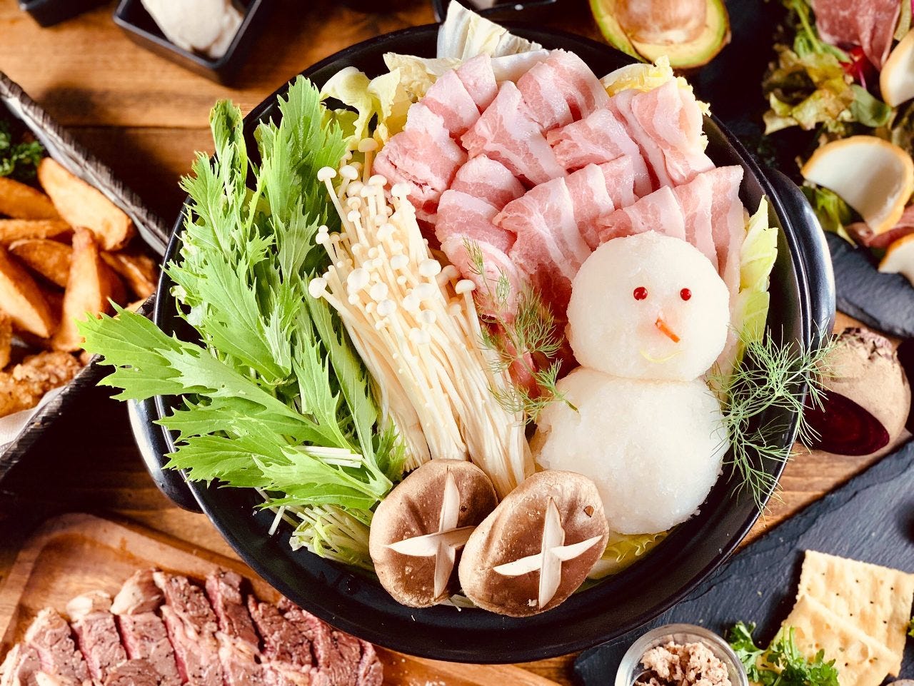 選べるお鍋のコース 肉男コース プラス1300円 税込 で飲み放題100分ご利用いただけますの詳細 肉バル 肉男 三田 バル バール ぐるなび