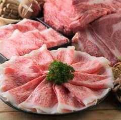 絶品お肉のしゃぶしゃぶ or すき焼き食べ放題をお楽しみ下さい