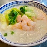 生菜鮮蝦粥 Shrimp & Lettuce Congee