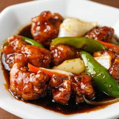 黒酢風味酢豚