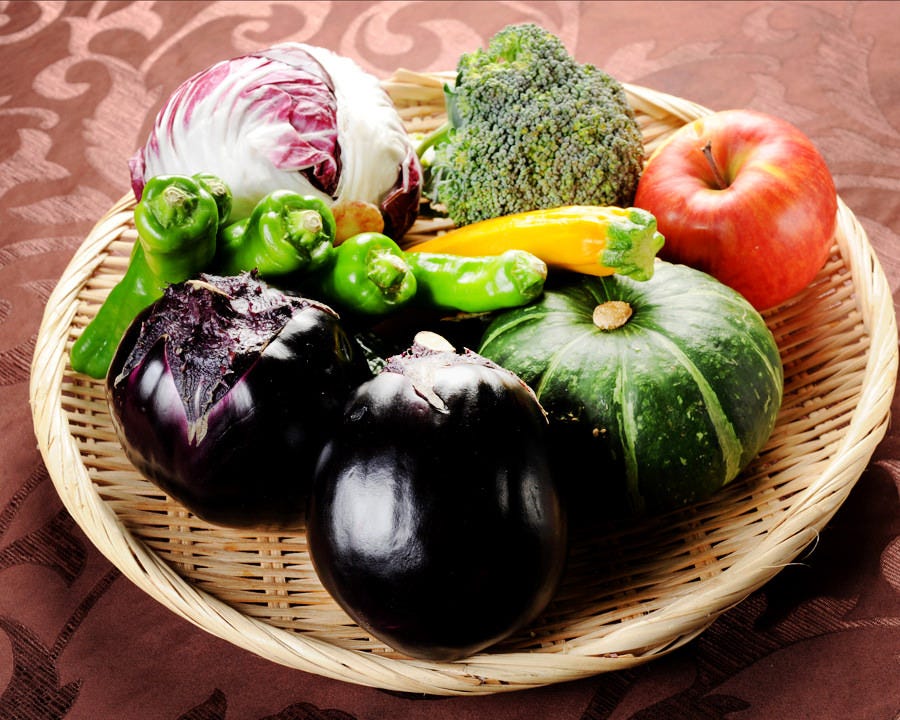 亀岡市の契約農家から届く新鮮野菜をはじめ、旬の野菜も豊富！