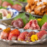 こだわりの肉寿司や鮮魚を堪能する宴会プランは3,000円～！