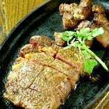 肉ﾌｪｽｺｰｽ:ビーフ&ラムのWステーキ