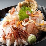 活毛がに (刺身・茹で揚げ・蒸し)